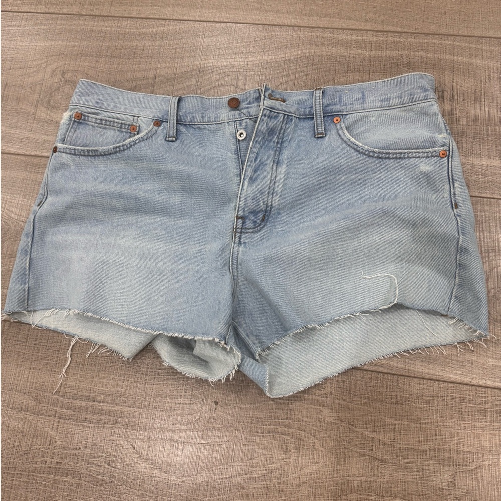 Madewell Relaxed Mid-Length Denim Raw-Hem Edition